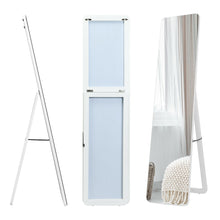 Load image into Gallery viewer, Gymax Full Length Floor Mirror Frameless Wall Mounted Mirror Bedroom Bathroom White