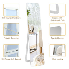 Load image into Gallery viewer, Gymax Full Length Floor Mirror Frameless Wall Mounted Mirror Bedroom Bathroom White