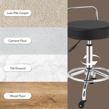 Load image into Gallery viewer, Gymax Pneumatic Work Stool Rolling Swivel Task Chair Spa Office Salon w/Cushioned Seat