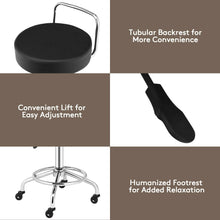 Load image into Gallery viewer, Gymax Pneumatic Work Stool Rolling Swivel Task Chair Spa Office Salon w/Cushioned Seat