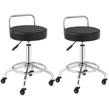 Load image into Gallery viewer, Gymax Set of 2 Pneumatic Work Stool Adjustable Swivel Task Chair Lab Spa Office Salon