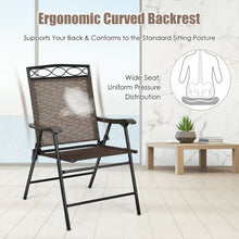 Load image into Gallery viewer, Gymax 2PCS Folding Chairs Patio Garden Outdoor w/ Steel Frame Armrest Footrest