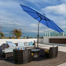 Load image into Gallery viewer, Gymax 10 ft Patio Table Market Umbrella Yard Outdoor w/ Solar LED Lights