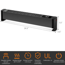 Load image into Gallery viewer, Gymax Baseboard Hardwire Heater w/ 750W & 1500W Heating Power Remote Control Home