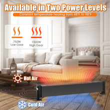 Load image into Gallery viewer, Gymax Baseboard Hardwire Heater w/ 750W & 1500W Heating Power Remote Control Home