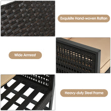 Load image into Gallery viewer, Gymax 3PCS Rattan Outdoor Bistro Set Patio Conversation Furniture Set w/ Cushions