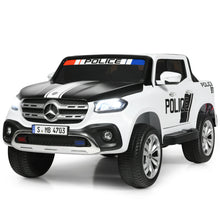 Load image into Gallery viewer, Gymax 12V 2-Seater Kids Ride On Police Car Licensed Mercedes Benz X Class RC w/ Trunk
