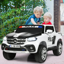 Load image into Gallery viewer, Gymax 12V 2-Seater Kids Ride On Police Car Licensed Mercedes Benz X Class RC w/ Trunk