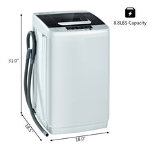 Load image into Gallery viewer, Gymax Full-Automatic Washing Machine Portable Compact Laundry Washer Spin 8.8 lbs
