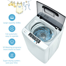 Load image into Gallery viewer, Gymax Full-Automatic Washing Machine Portable Compact Laundry Washer Spin 8.8 lbs