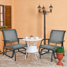 Load image into Gallery viewer, Gymax 2PCS Patio Swing Glider Chair Single Rocking Chair Yard Outdoor Grey