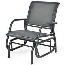 Load image into Gallery viewer, Gymax 2PCS Patio Swing Glider Chair Single Rocking Chair Yard Outdoor Grey