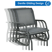 Load image into Gallery viewer, Gymax 2PCS Patio Swing Glider Chair Single Rocking Chair Yard Outdoor Grey