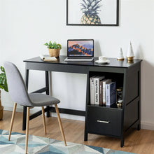 Load image into Gallery viewer, Gymax 47.5'' Computer Desk Trestle Desk Writing Study Workstation w/ 2 Drawers