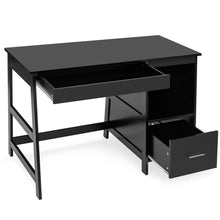 Load image into Gallery viewer, Gymax 47.5'' Computer Desk Trestle Desk Writing Study Workstation w/ 2 Drawers