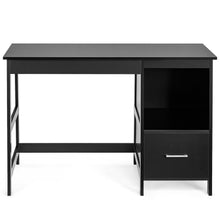 Load image into Gallery viewer, Gymax 47.5'' Computer Desk Trestle Desk Writing Study Workstation w/ 2 Drawers