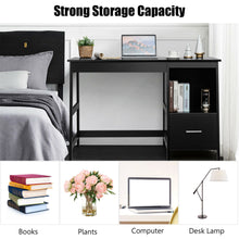 Load image into Gallery viewer, Gymax 47.5'' Computer Desk Trestle Desk Writing Study Workstation w/ 2 Drawers