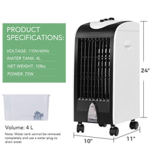 Load image into Gallery viewer, Gymax Evaporative Air Cooler Portable Cooling Fan Humidifier Home Office