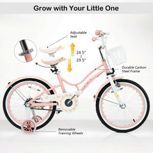 Load image into Gallery viewer, Gymax 18'' Kids Bike Toddlers Adjustable Freestyle Bicycle w/ Training Wheels