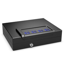 Load image into Gallery viewer, Gymax Pistol Safe Handgun Safe Heavy-Duty Steel Gun Security w/ Backup Keys