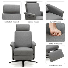 Load image into Gallery viewer, Gymax Massage Recliner Chair Swivel Single Sofa Lounge w/Adjustable Headrest
