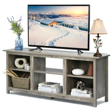 Load image into Gallery viewer, Gymax 58'' 2-Tier TV Stand Entertainment Media Center Console Up to 65'' Grey