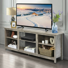 Load image into Gallery viewer, Gymax 58'' 2-Tier TV Stand Entertainment Media Center Console Up to 65'' Grey