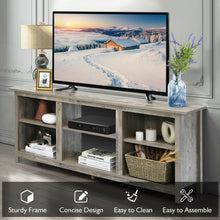 Load image into Gallery viewer, Gymax 58'' 2-Tier TV Stand Entertainment Media Center Console Up to 65'' Grey