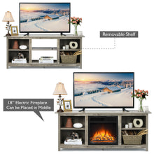 Load image into Gallery viewer, Gymax 58'' 2-Tier TV Stand Entertainment Media Center Console Up to 65'' Grey