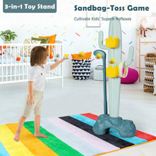 Load image into Gallery viewer, Gymax 3-in-1 Sports Activity Center w/ Golf & Ring-Toss Cactus Toy Stand