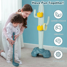 Load image into Gallery viewer, Gymax 3-in-1 Sports Activity Center w/ Golf & Ring-Toss Cactus Toy Stand