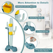 Load image into Gallery viewer, Gymax 3-in-1 Sports Activity Center w/ Golf & Ring-Toss Cactus Toy Stand