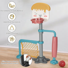 Load image into Gallery viewer, Gymax 3-in-1 Basketball Stand Set w/ Soccer & Roller Adjustable Height