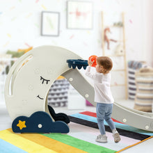 Load image into Gallery viewer, Gymax 3 in 1 Folding Kids Climber Slide Play Set w/Basketball Hoop Indoor