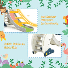 Load image into Gallery viewer, Gymax 3 in 1 Folding Kids Climber Slide Play Set w/Basketball Hoop Indoor