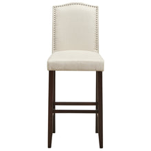 Load image into Gallery viewer, Gymax Set of 2 Nailhead Bar Stools 29'' Bar Height with Rubber Wood Legs Beige