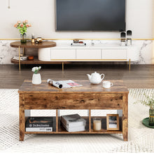 Load image into Gallery viewer, Gymax Lift Top Coffee Table w/ Storage Compartment Shelf Living Room Retro