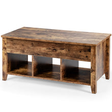 Load image into Gallery viewer, Gymax Lift Top Coffee Table w/ Storage Compartment Shelf Living Room Retro