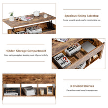 Load image into Gallery viewer, Gymax Lift Top Coffee Table w/ Storage Compartment Shelf Living Room Retro