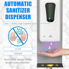 Load image into Gallery viewer, Gymax Automatic Soap Dispenser Touchless Sanitizing Station w/ Sign Board