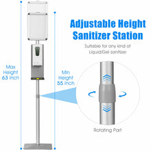 Load image into Gallery viewer, Gymax Automatic Soap Dispenser Touchless Sanitizing Station w/ Sign Board