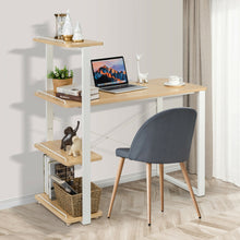 Load image into Gallery viewer, Gymax Computer Desk Study Writing Table Workstation Home Office w/ Bookshelves