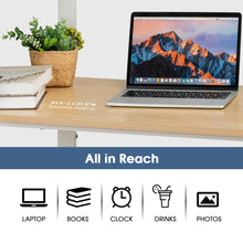 Load image into Gallery viewer, Gymax Computer Desk Study Writing Table Workstation Home Office w/ Bookshelves