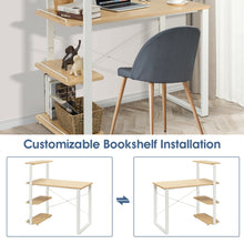 Load image into Gallery viewer, Gymax Computer Desk Study Writing Table Workstation Home Office w/ Bookshelves