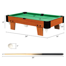 Load image into Gallery viewer, Gymax 24'' Mini Tabletop Pool Table Set Indoor Billiards Table w/Accessories
