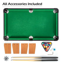 Load image into Gallery viewer, Gymax 24'' Mini Tabletop Pool Table Set Indoor Billiards Table w/Accessories