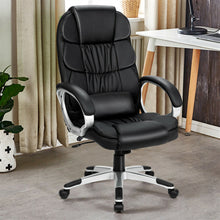 Load image into Gallery viewer, Gymax Ergonomic Office Task Chair High Back Leather Swivel w/ Lumbar Support
