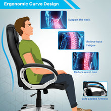 Load image into Gallery viewer, Gymax Ergonomic Office Task Chair High Back Leather Swivel w/ Lumbar Support