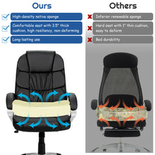 Load image into Gallery viewer, Gymax Ergonomic Office Task Chair High Back Leather Swivel w/ Lumbar Support