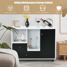 Load image into Gallery viewer, Gymax Lateral Mobile Filing Cabinet Large Printer Stand w/ 2 Drawers